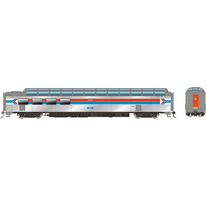 Rapido HO 175011 SP 3/4 Dome-Lounge, Amtrak #9371