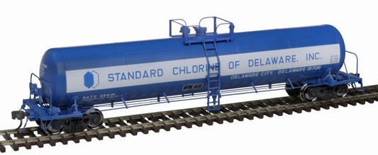 Atlas Master HO 20006976 GATX 20,700-Gallon Tank Car Standard Chlorine of Delaware GATX #25089