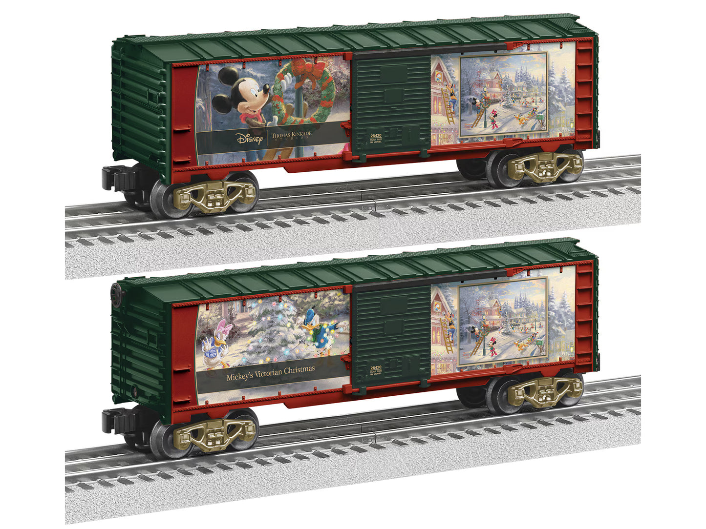 Lionel 2528420 Thomas Kinkade - Disney Mickey's Victorian Christmas Boxcar