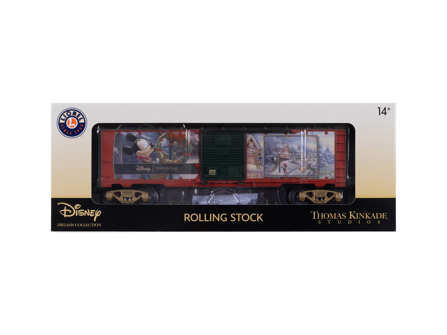 Lionel 2528420 Thomas Kinkade - Disney Mickey's Victorian Christmas Boxcar