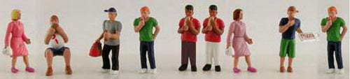Model Power 1344 N Pedestrian Figures (Set of 9)