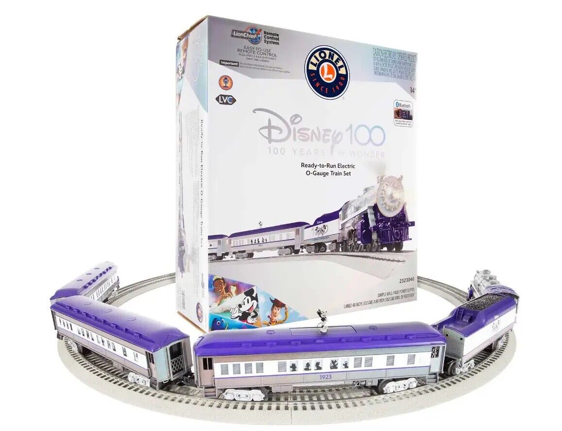 Lionel 2323040 O Walt Disney 100th LionChief Bluetooth 5.0 Set