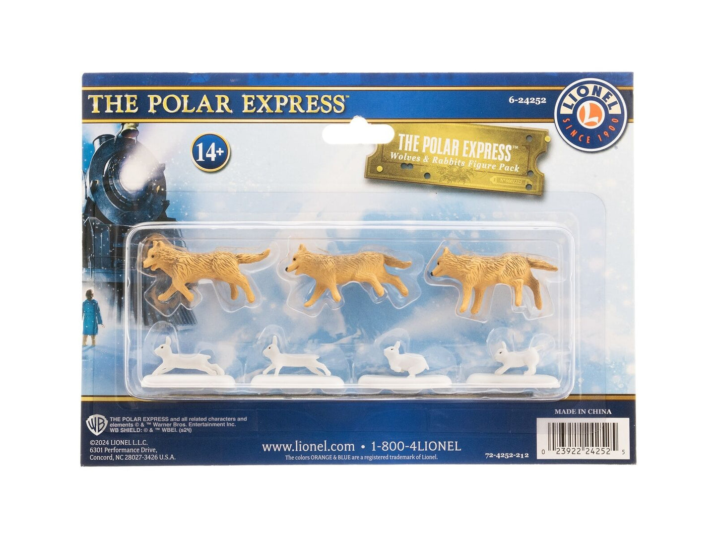 LIONEL 624252 6-24252 O POLAR EXPRESS WOLVES AND RABBIT ANIMAL PACK