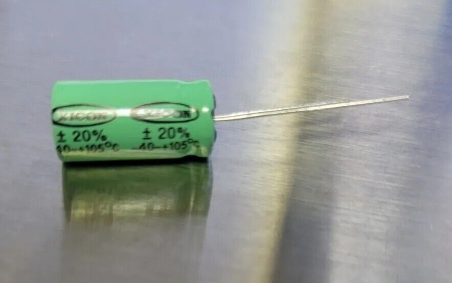 (5) XICON HTRL50V220 50V 220uF 105°C HIGH TEMP RADIAL ELECTROLYTIC CAPACITOR