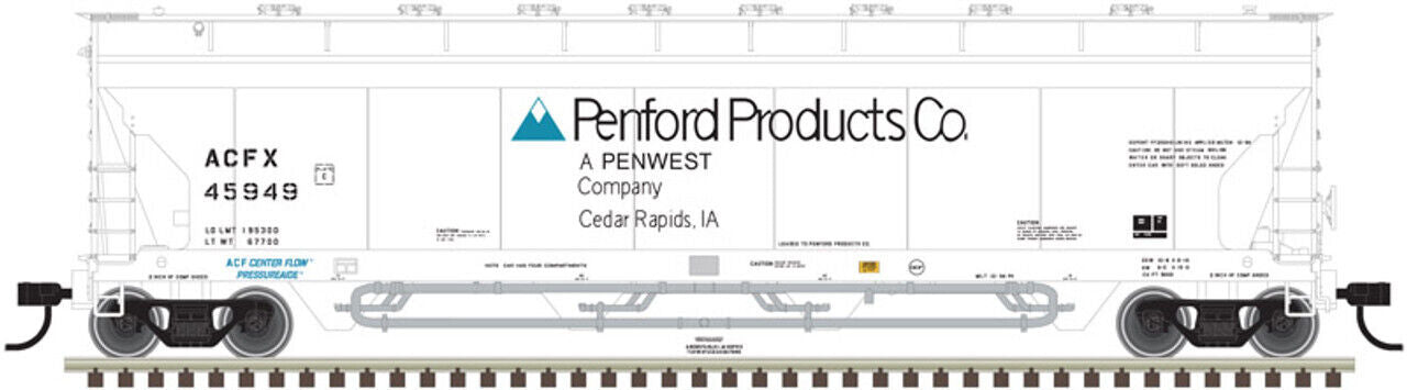 Atlas 20006290 Master HO Pressureaide Centerflow Hopper, Penwest #45949