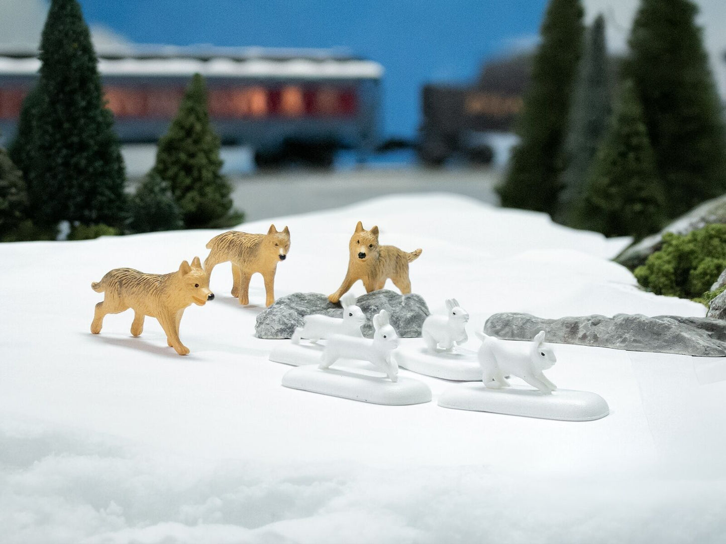 LIONEL 624252 6-24252 O POLAR EXPRESS WOLVES AND RABBIT ANIMAL PACK
