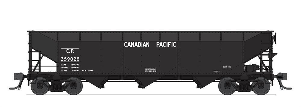 Broadway Limited 8111 HO AAR 70-Ton 3-Bay Hopper, Canadian Pacific #359127
