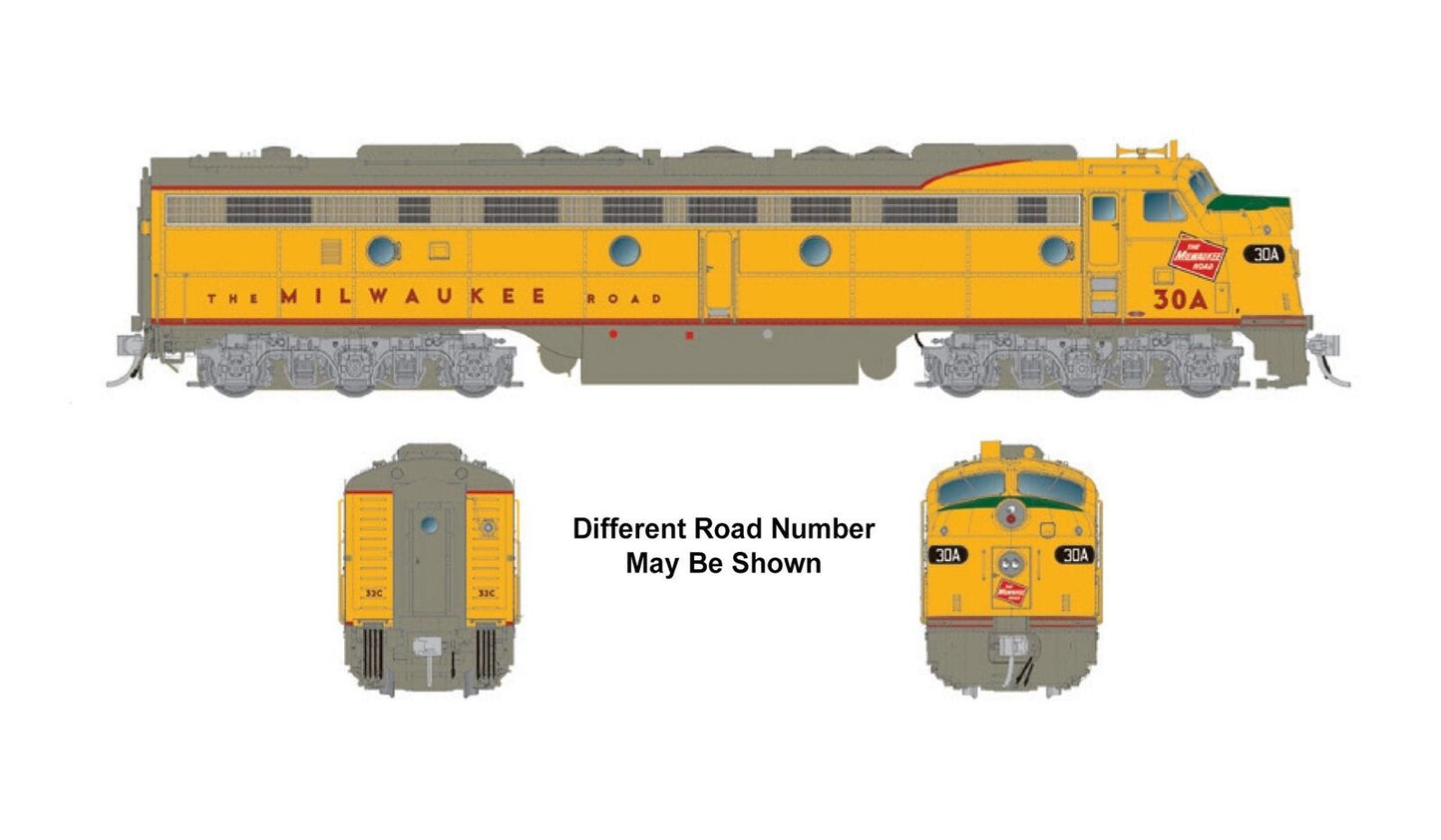 Rapido 28554 HO EMD E8A, ESU LokSound DCC Sound, Milw Rd #30A