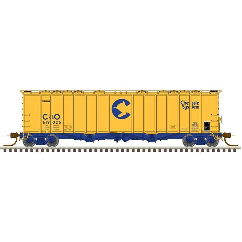 Atlas 50005814 N 4180 Airslide Cvrd Hopper, Chessie C&O #619160