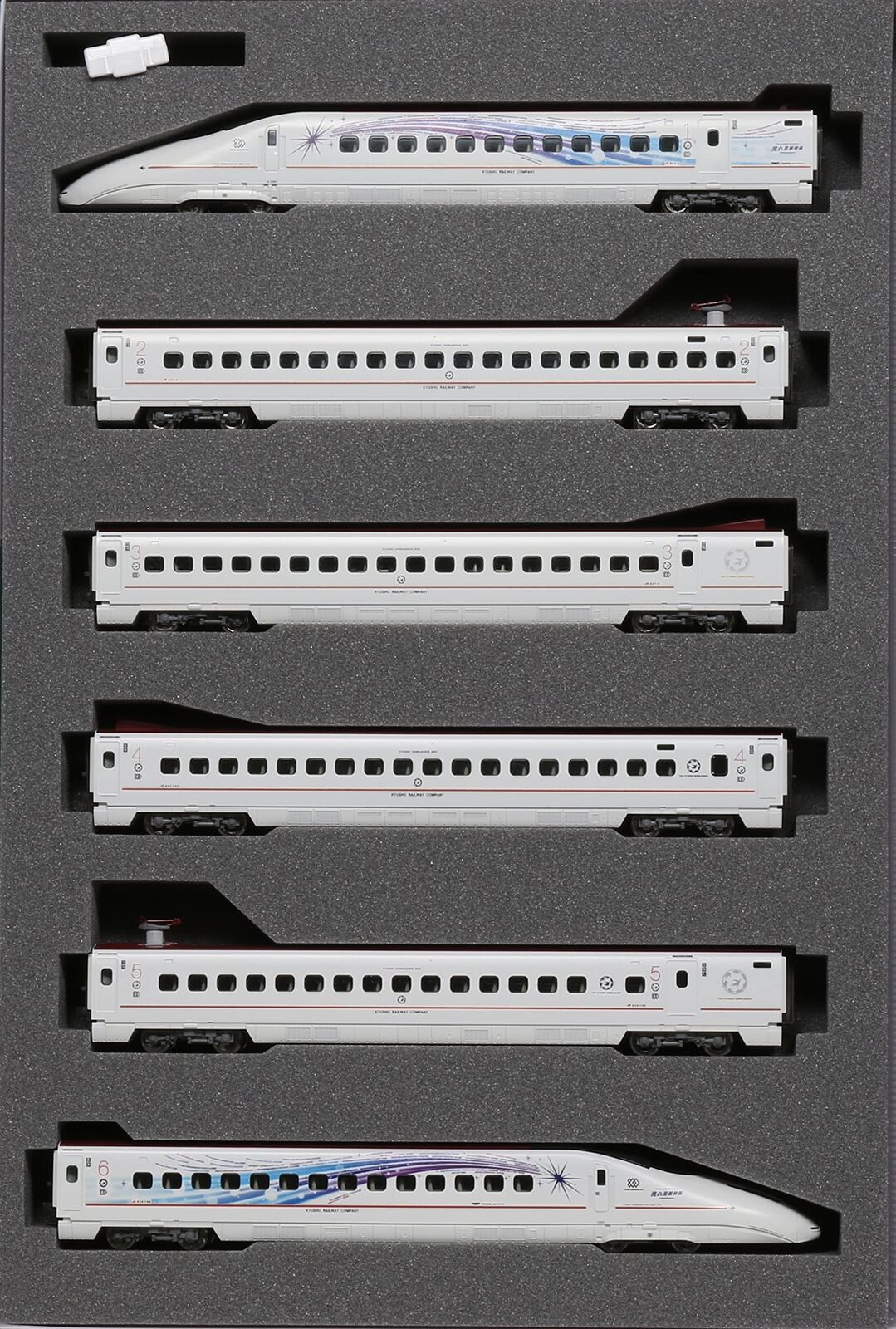KATO 10-1729 N-Gauge Kyushu Bullet Train 800 Series Shinkansen 6-Car Set
