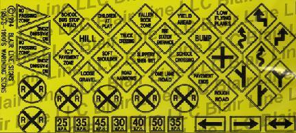 Blair Line HO Traffic Signs #2 ~ 106