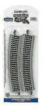 Bachmann E-Z Track 22" Radius Curved Track #44503 HO Scale (Set of 4)