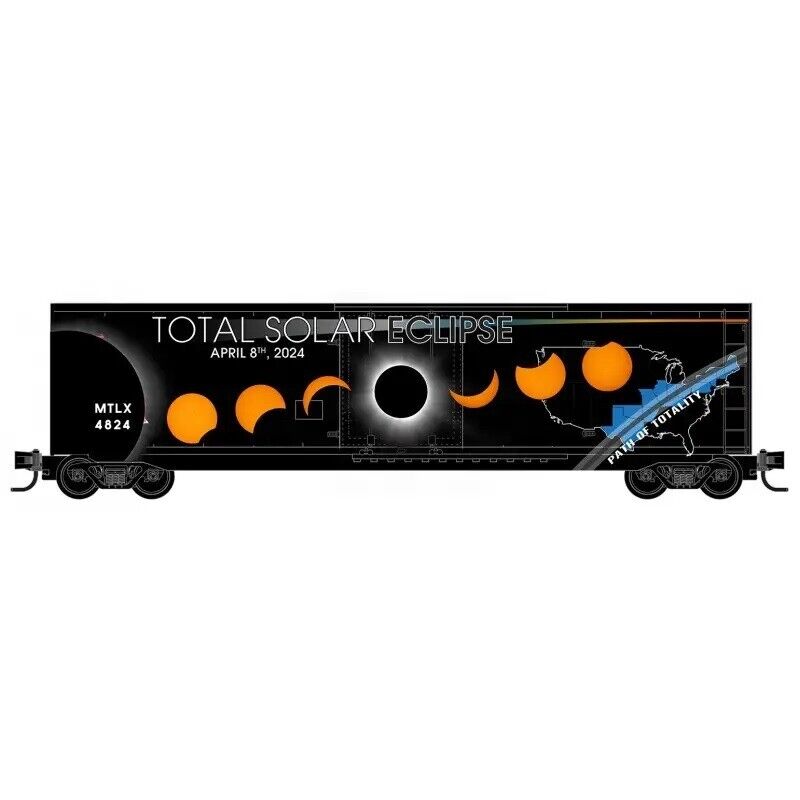 MICRO TRAINS 03800551 N SCALE 2024 SOLAR ECLIPSE CAR - RD# 4824