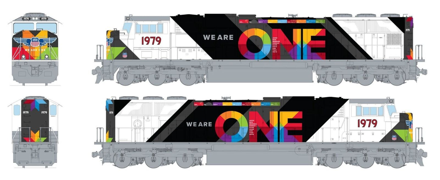 Kato N 1761979-S SD70M UP "We Are One" #1979