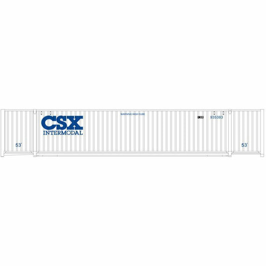 Atlas 20005937 – 53' Containers – 3 Pack CSX (CSXT) Set 1 – HO Scale