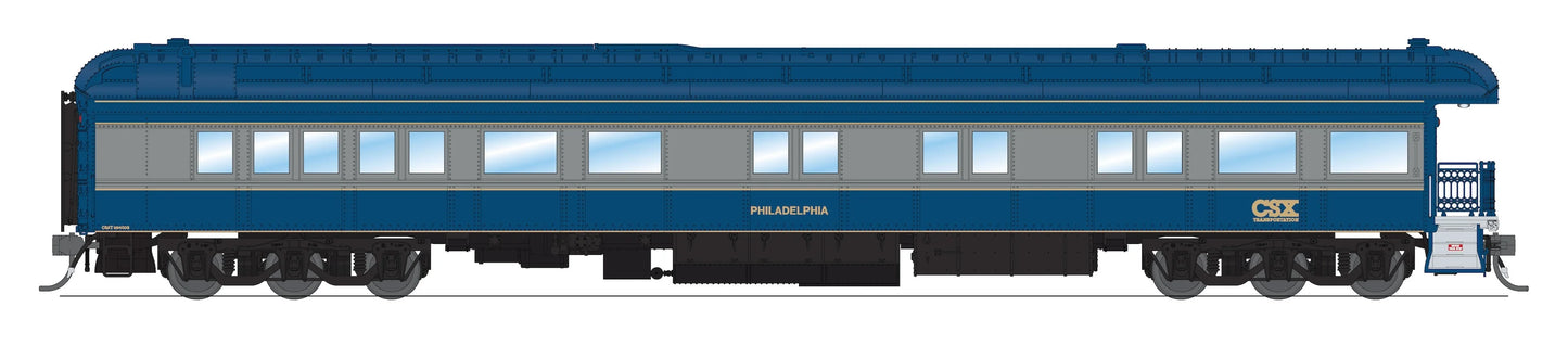 Broadway Limited BLI-8953, HO Heavyweight Business Car, CSX "Philadelphia"