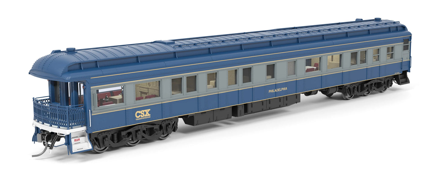 Broadway Limited BLI-8953, HO Heavyweight Business Car, CSX "Philadelphia"