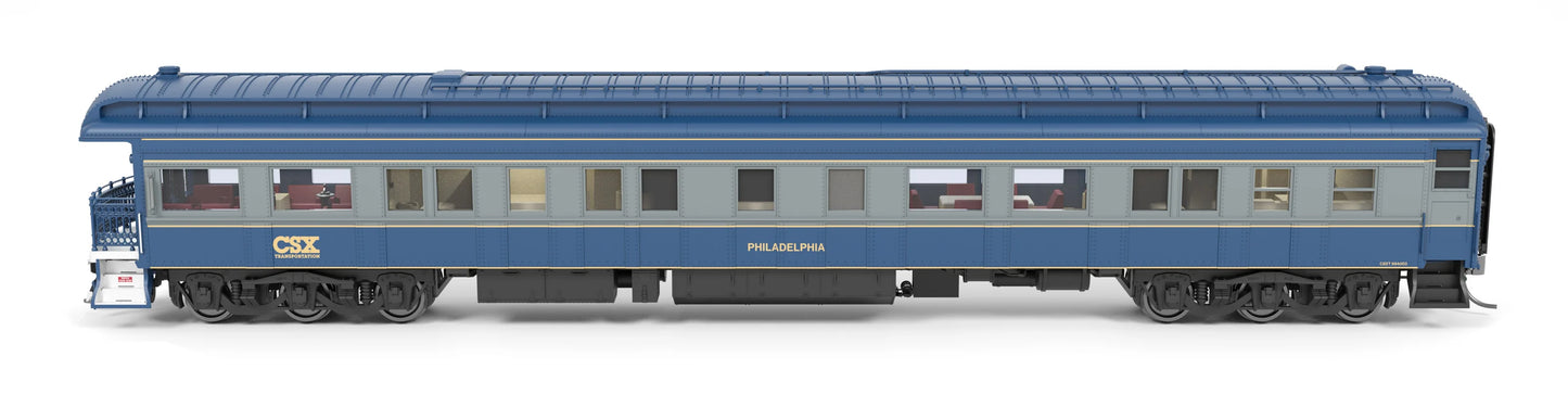 Broadway Limited BLI-8953, HO Heavyweight Business Car, CSX "Philadelphia"
