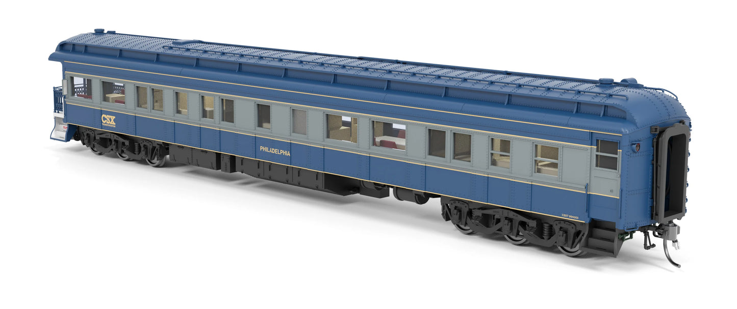 Broadway Limited BLI-8953, HO Heavyweight Business Car, CSX "Philadelphia"
