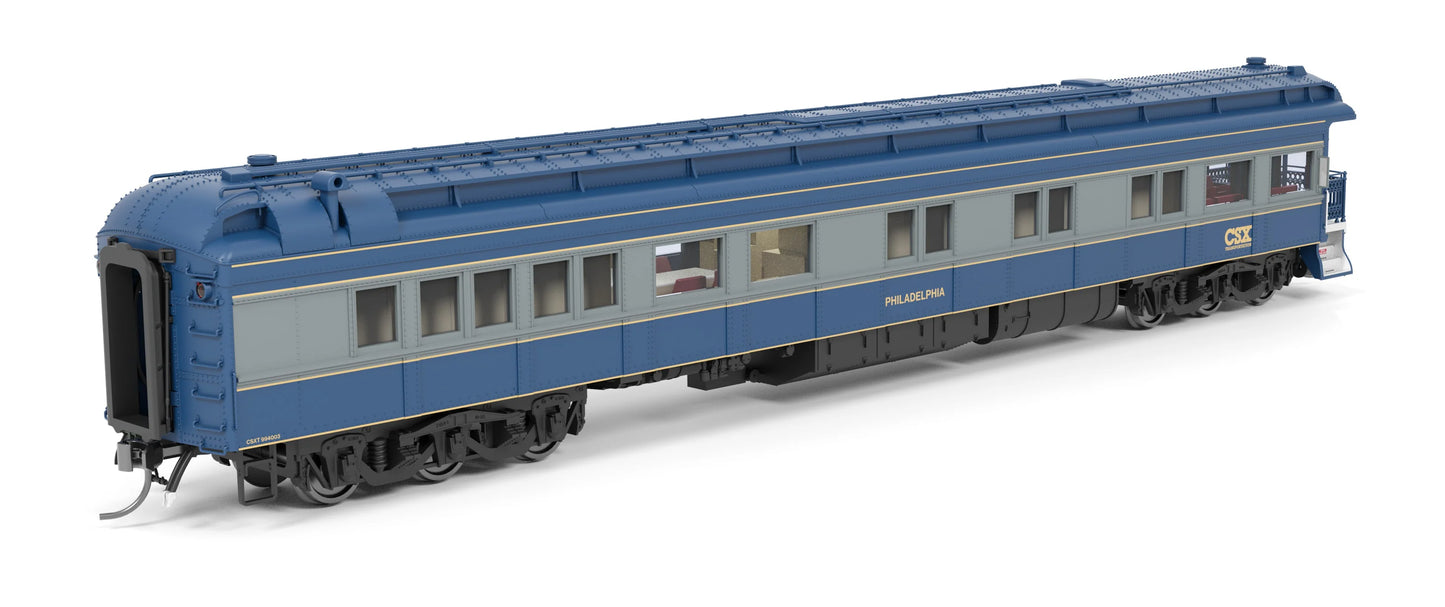 Broadway Limited BLI-8953, HO Heavyweight Business Car, CSX "Philadelphia"