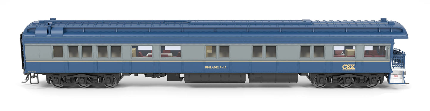 Broadway Limited BLI-8953, HO Heavyweight Business Car, CSX "Philadelphia"