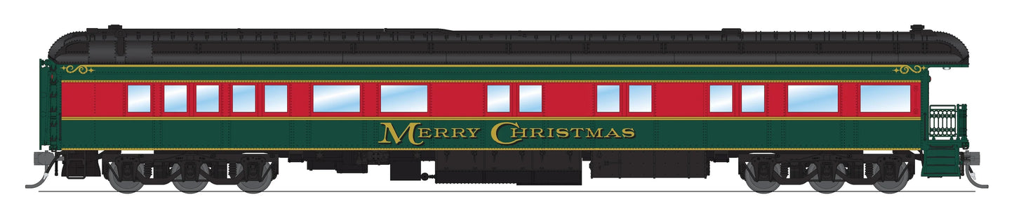Broadway Limited Imports 9103 Heavyweight 5-Car Passenger Set, Christmas Paint Scheme, HO Scale