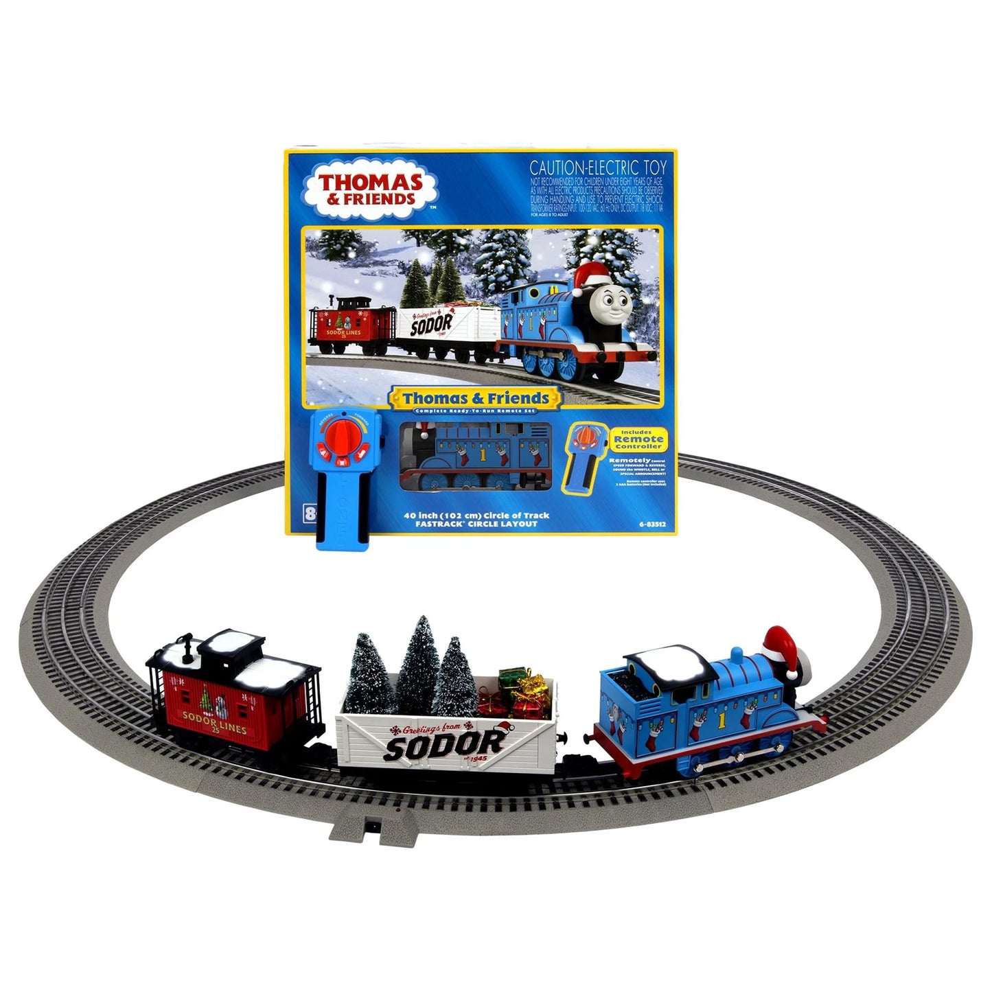 Lionel 6-85324 Thomas & Friends Christmas O Gauge Model Train Set with Remote and Bluetooth