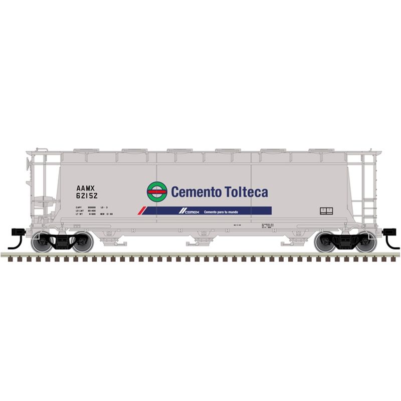 Atlas 20007176 Master HO ACF 3-Bay Cylindrical Hopper, CEMEX Mexico #62215