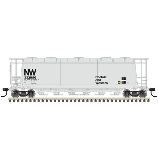 Atlas 20007194 Master HO ACF 6-Bay Cylindrical Hopper, Norfolk & Western #332959