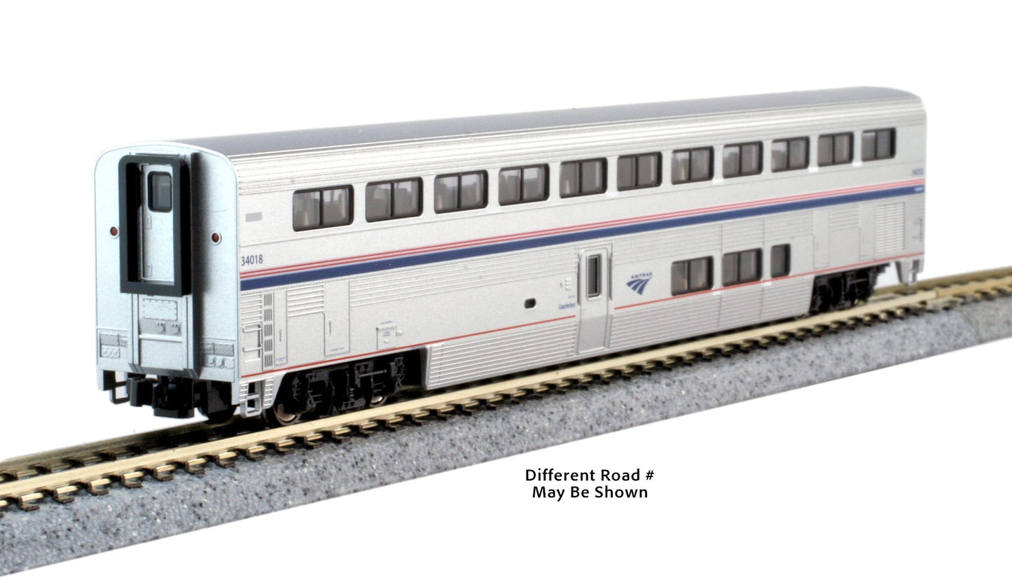 Kato 156-0980-1, N Scale Superliner I Coach, Amtrak Ph VI #34006 w Interior Lighting