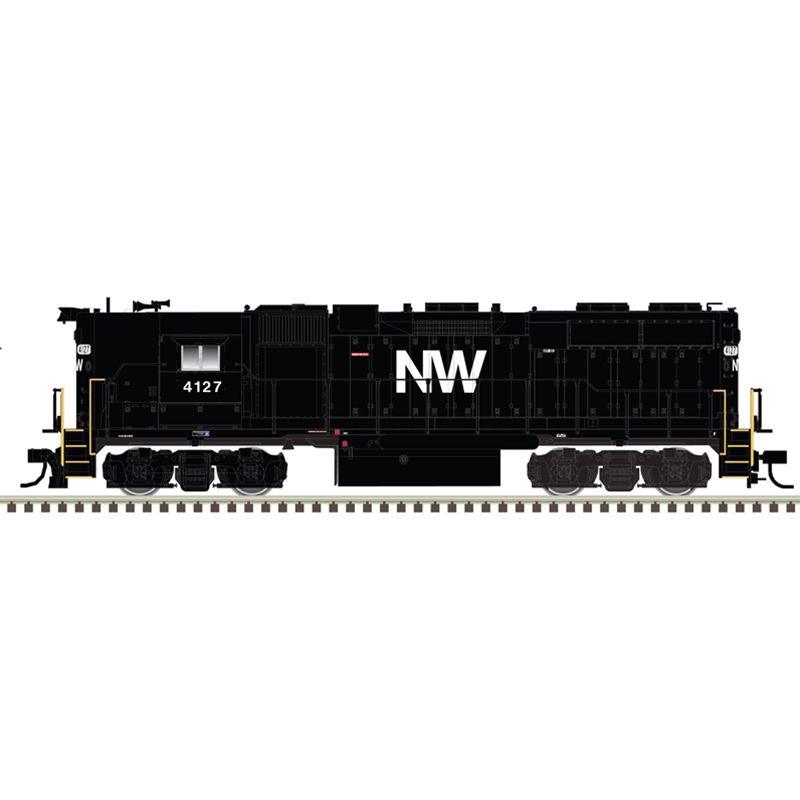 Atlas 40005616 Master N EMD GP38, Silver, Standard DC, Norfolk & Western #4127