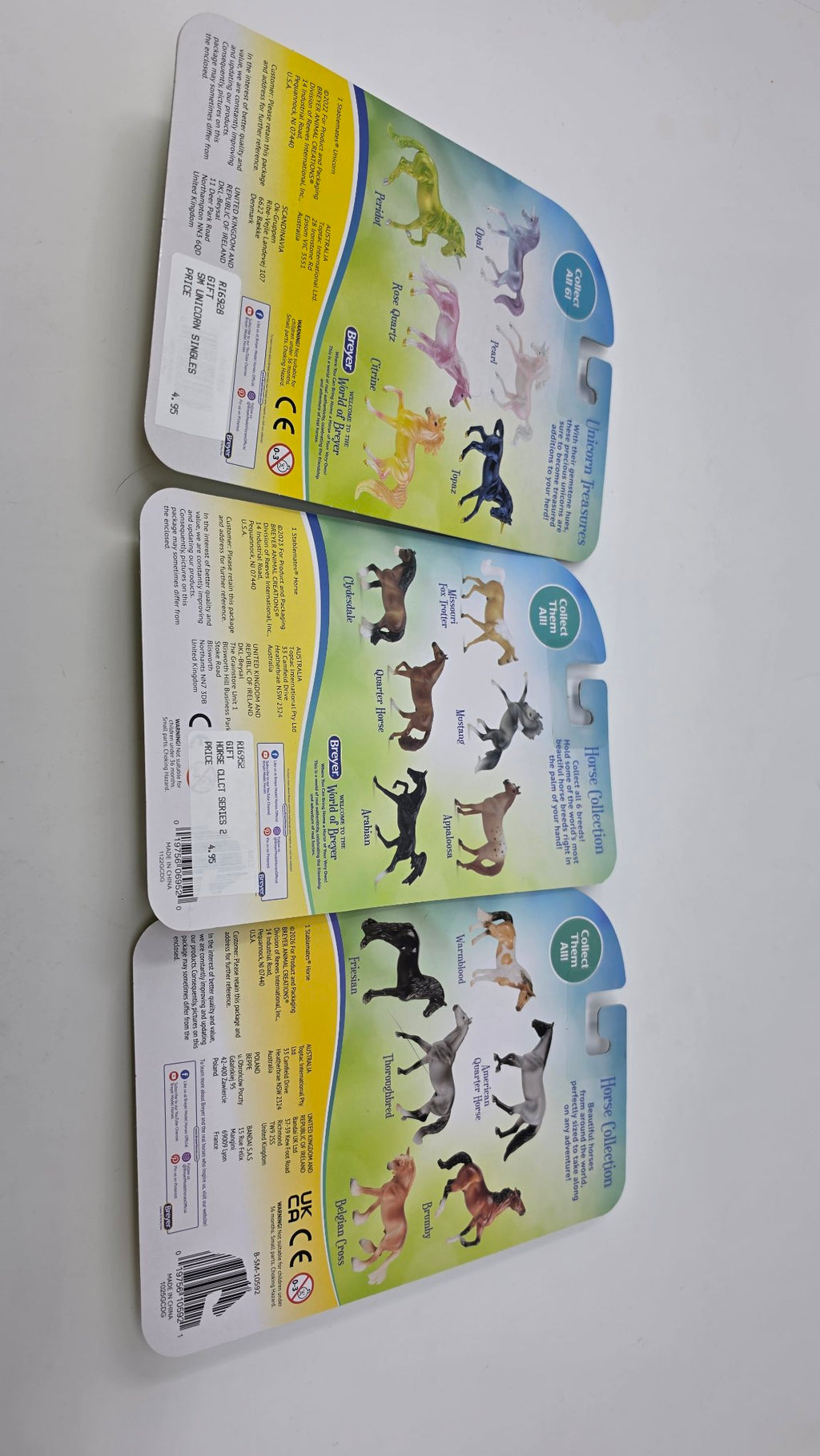 Breyer Stablemates Singles Bundle — 3 Carded Horses & Unicorn