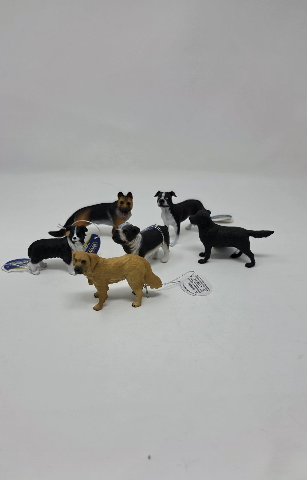 Breyer by CollectA Dog Figure Bundle — Set of 6 (Bulldog Edition)