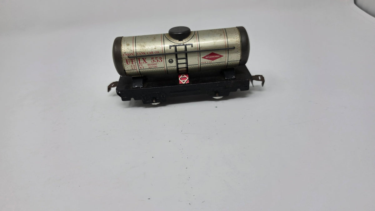 Vintage Tinplate UTLX 553 Union Tank Car Co. Tank Car — Used (O Gauge)