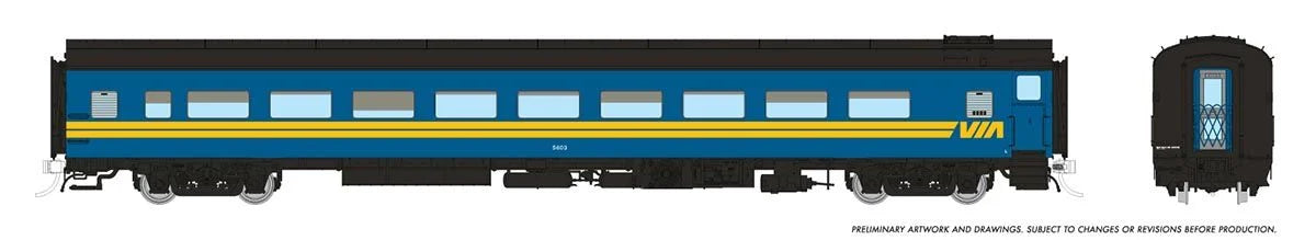 Rapido 100368 HO CC&F Lightweight Coach, Super Continental Line, VIA Rail Canada #5642