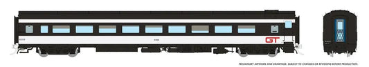 Rapido 100401 HO Scale Lightweight Coach GTW - Wet Noodle Scheme 4888