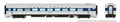 Rapido 100403 HO CC&F Lightweight Coach, Super Continental Line, Long Island Railroad #2184
