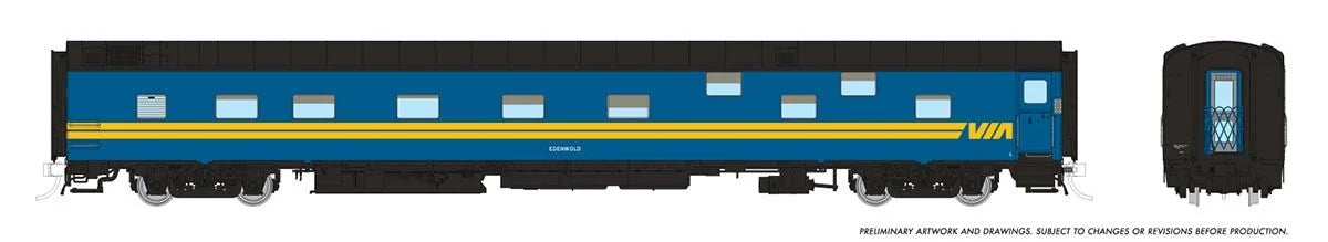 Rapido 101149 HO Duplex Sleeper, Super Continental Line, VIA Rail Canada #1118 "Egerton"