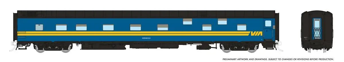 Rapido 101150 HO Duplex Sleeper: VIA Rail Canada: #1121 Elderbank