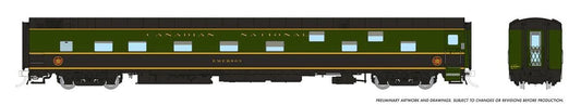 Rapido 101153 HO Duplex Sleeper, Super Continental Line, Canadian National #1115 "Edmundston"