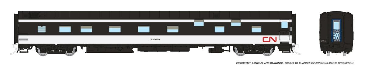Rapido HO 101157 Duplex Sleeper Super Continental Line, Canadian National #1127 "Elmira"