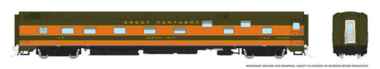 Rapido 101165 HO Duplex Sleeper, Super Continental Line, Great Northern #1168 "Red Gap Pass"