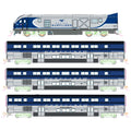 Kato 106-0048, N Scale Amtrak Pacific Surfliner Starter Set, Includes Siemens SC-44 Charger Locomotive, 3 Bi-Level Cars, Unitrack Oval & Power Pack
