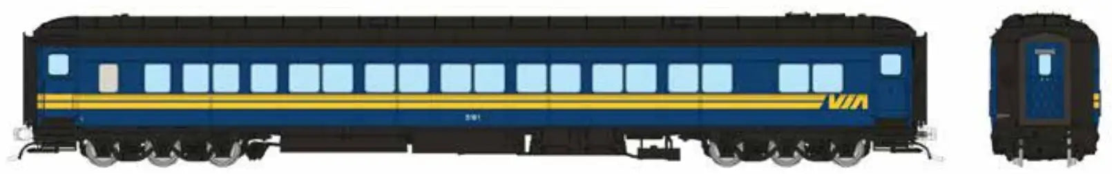 Rapido 125021 HO Balloon Top Coach: VIA Rail Canada: #5201