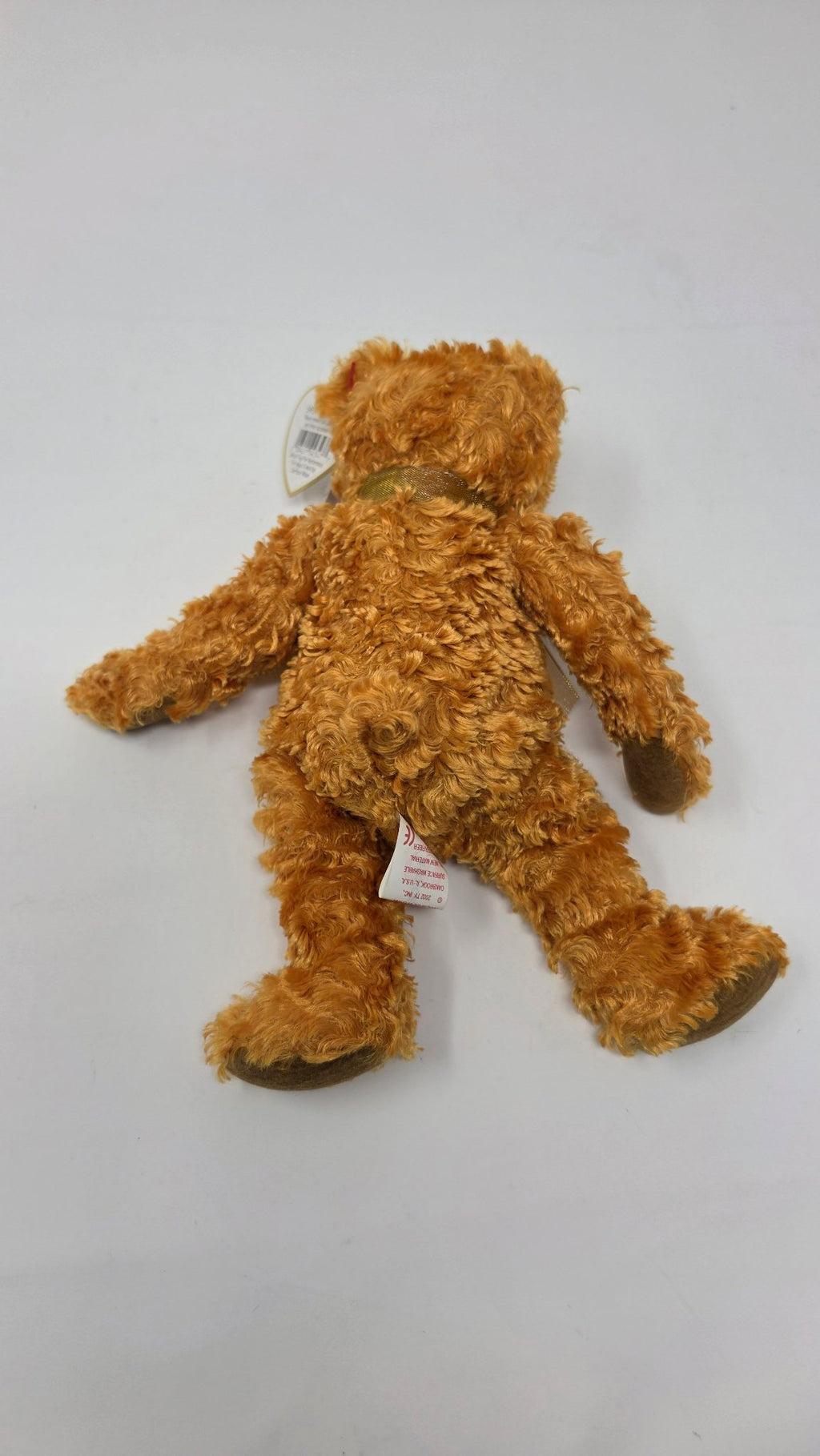 Ty Beanie Babies Signature Bear 2002 — With Gold Ribbon & Medallion