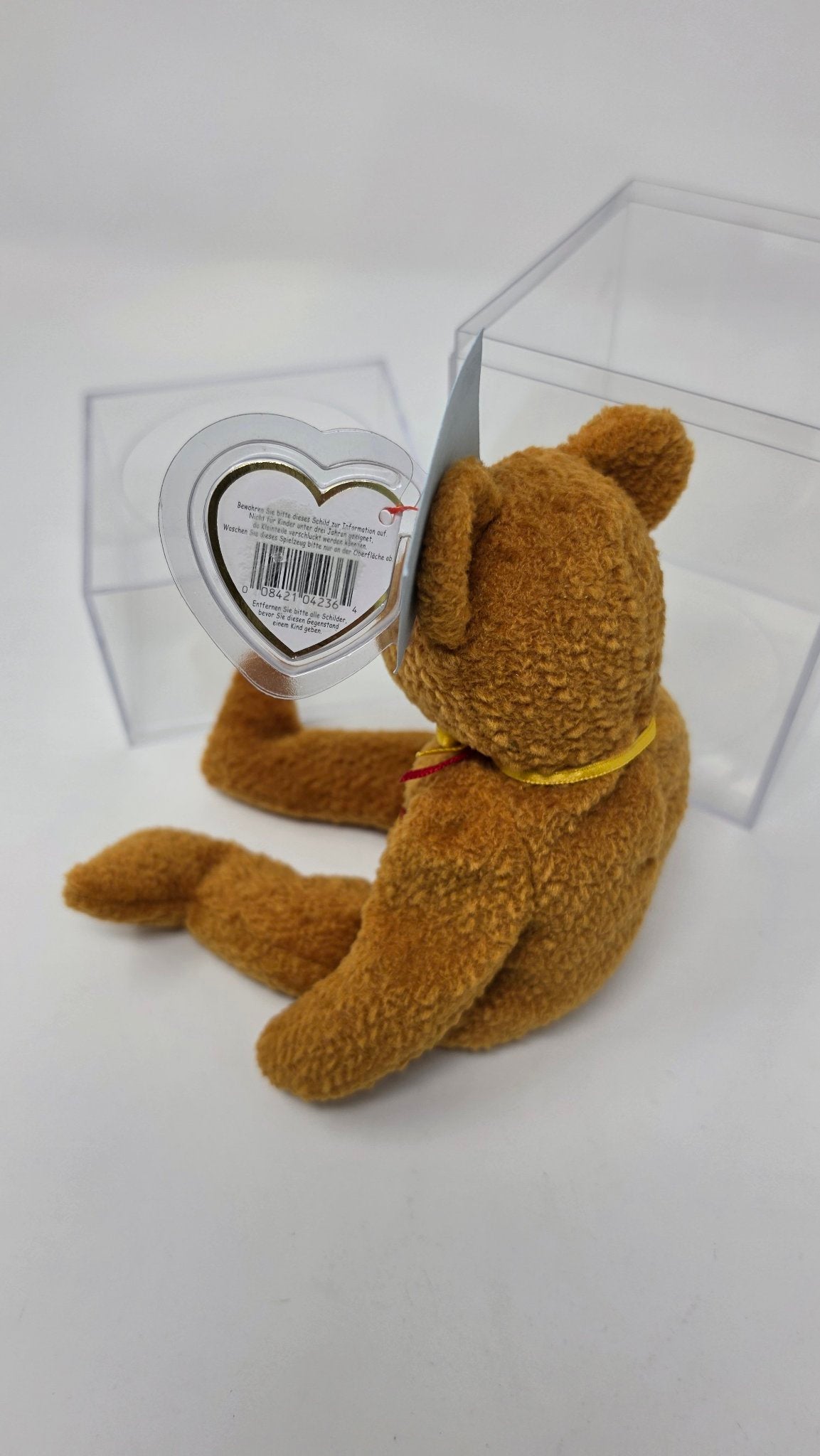 Ty Beanie Baby Germania — Germany Bear with Tags & Display Case
