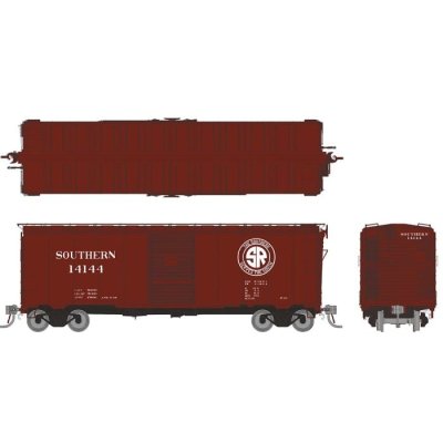 Rapido 180003 - HO 1937 AAR 40' Boxcar - Square corner: Southern 6 Pack