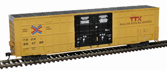 Atlas Master HO 20007290 Gunderson 7550 Double Plug-Door Boxcar TTX 'Next Load Any Road Logo' TBOX #664927