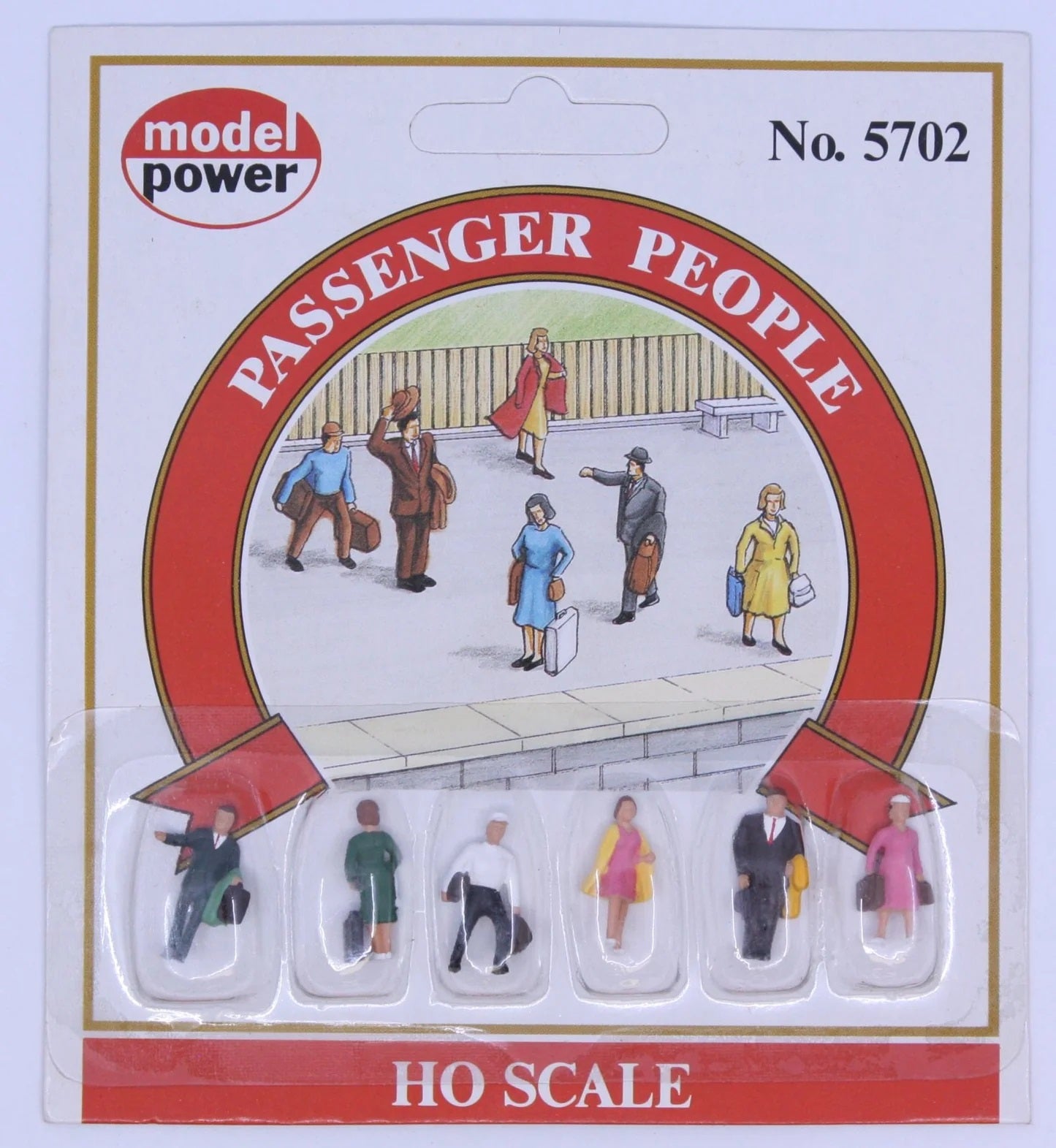 Model Power 5702 HO Passenger Figures (Set of 6)