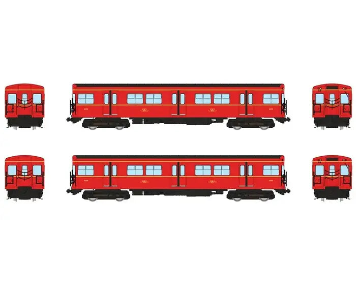 Rapido 206003 HO TTC G-Class Subway (DC/Silent): A-B Train #2: #5098+5099